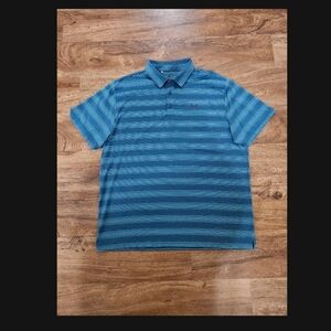 Under Armour Blue Striped Polo Shirt